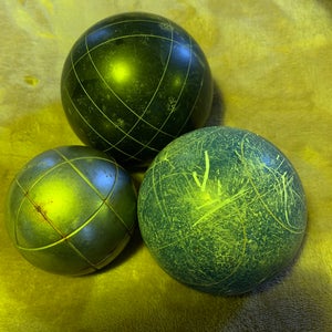 Used Three Bocce Balls