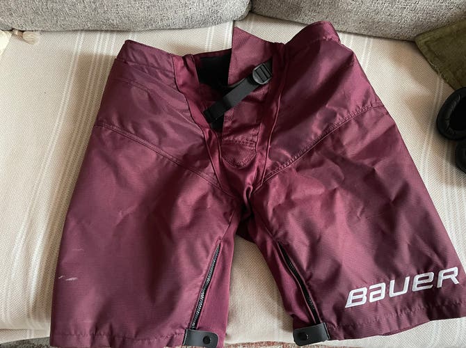 Used Bauer Senior Medium Pant Shell - Maroon
