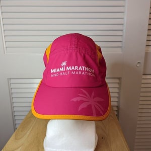 Miami Marathon Pink Strapback Runners Hat