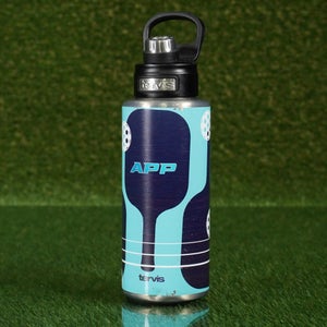 TERVIS PICKEBALL PRO WATER BOTTLE, STAINLESS STEEL BLUE LIGHT BLUE 1L 32OZ