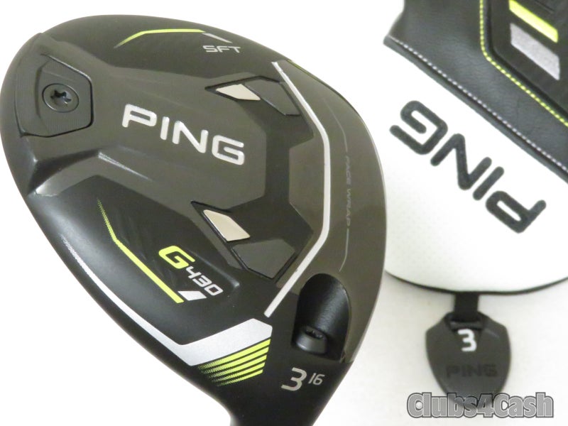 PING G430 SFT Fairway 16° 3 Wood TOUR 2.0 Chrome 75 Stiff Flex +Cover ... MINT