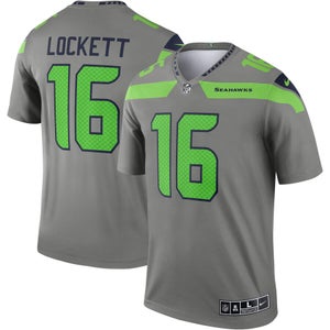 NWT youth medium Tyler Lockett seattle seahawks inverted Jersey grey