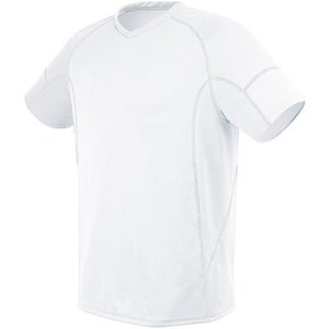 High Five Adult Unisex Kinetic 322820 XLarge White Vneck SS Soccer Jersey New