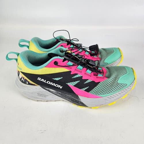 Salomon Sense Ride 5 Martina Trail Running Shoes Sneakers Green Women's Size 7