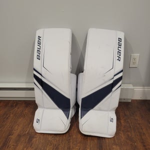 Used Medium 2022 Bauer Supreme S27 Goalie Leg Pads