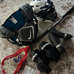 Lacrosse equipment! Full set up! Meets NOCSAE standards
