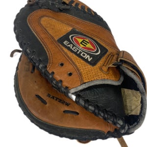 Used Easton Left Hand Throw First Base Natural Baseball Glove 13"