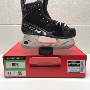 New CCM RibCor 90K Hockey Skates Size 5.5 Wide Width