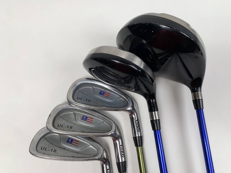US Kids Tour Series UL-18 Club Set DR 5W 6 & 8 PW Tour Series 57-39 Junior RH