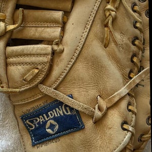 Used Spalding Right Hand Throw First Base Baseball Glove 12.5"