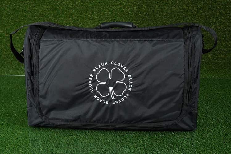 BUCK BAG'S BLACK CLOVER HAT SAMPLES / DUFFEL BAG, BLACK ~ HOLDS UP TO 48 HATS