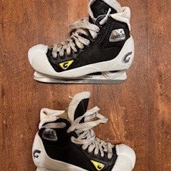 Used Intermediate Graf Pro G Hockey Goalie Skates Pro Stock 8