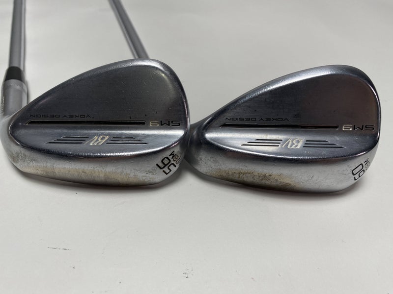 Titleist Vokey SM9 Tour Chrome Wedge Set 56* 8 | 60* 8 Wedge Steel Mens RH