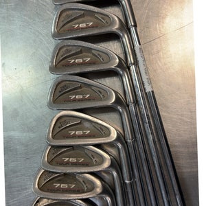 Used Men's 767 Right Handed Iron Set Regular Flex 8 Pieces Steel Shaft
