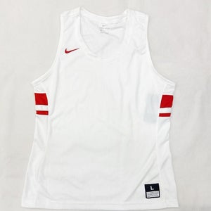 Nike National Performance Basketball Jersey Women's 2XL White Red 932194 Dri-FIT