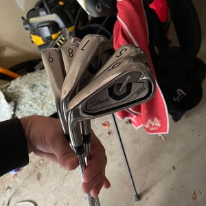 Men's Titleist Left Hand Stiff Flex Steel Shaft T300 Iron Set