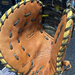 Used Rawlings Left Hand Throw First Base Sandlot Series Baseball Glove 12.5"