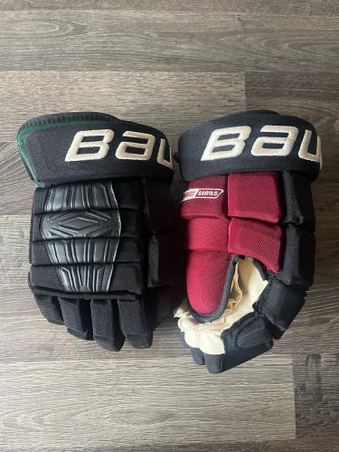 NEW 13” Pro Stock Bauer Pro Series 4-Roll Gloves Coyotes KachinA NHL