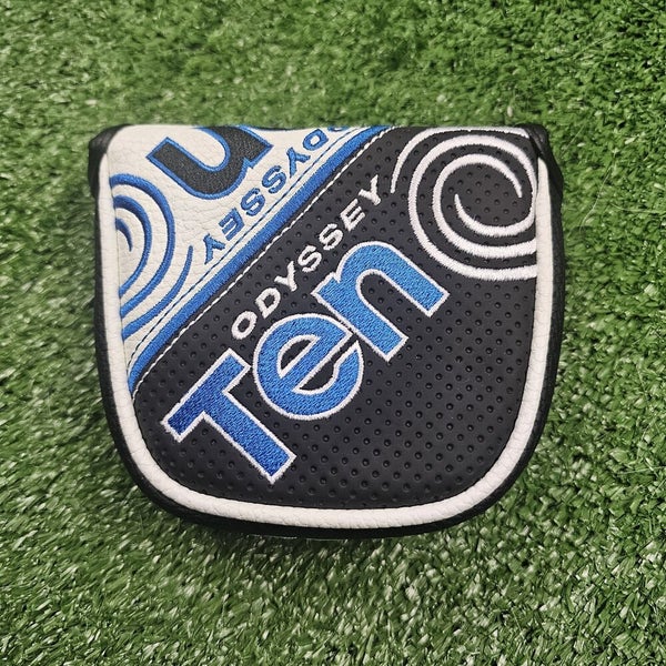 Odyssey White Hot 2-Ball Ten Triple Track Mallet Putter Cover, Very Good Cond.