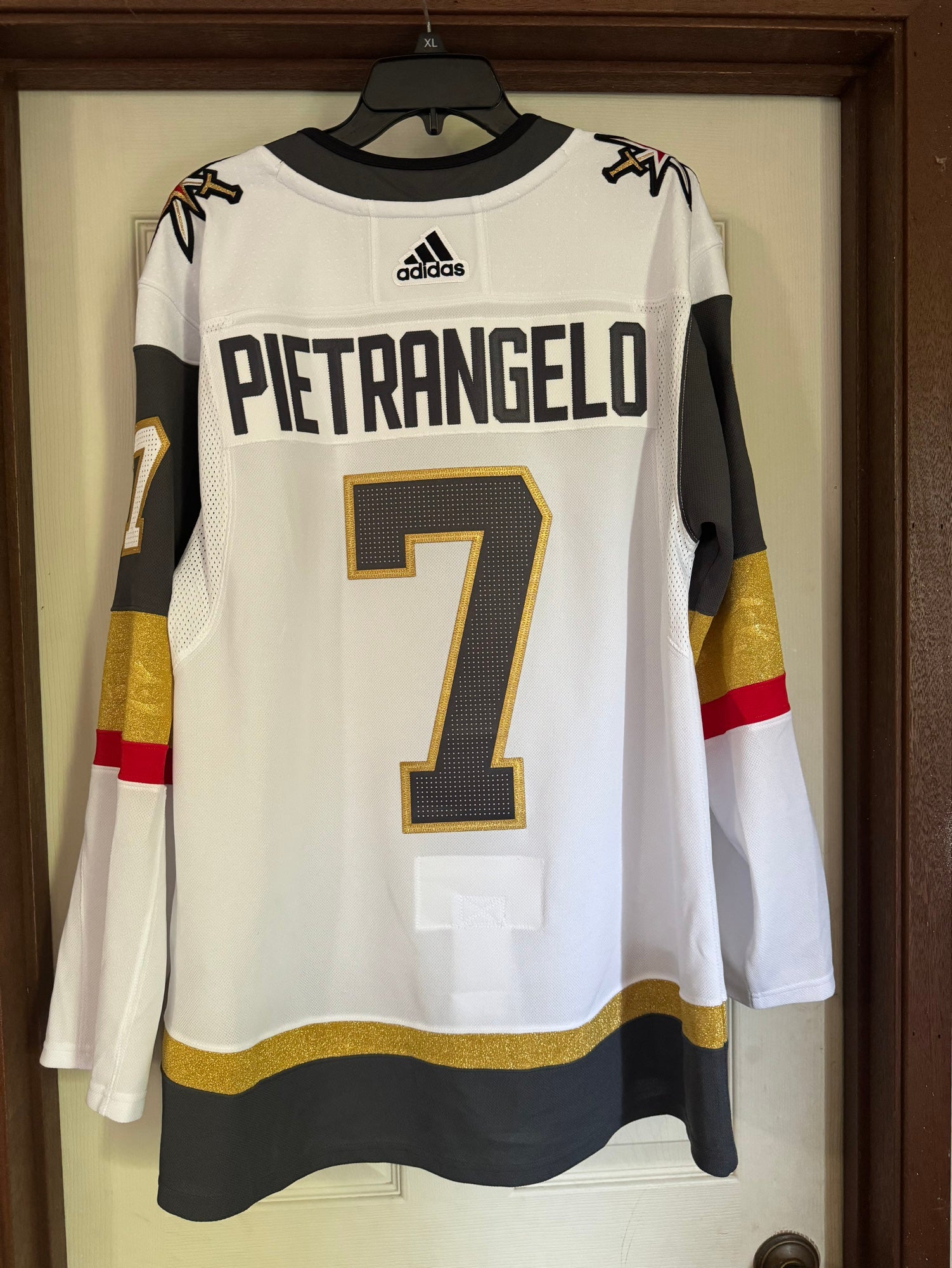 Alex Pietrangelo Vegas Golden Knights adidas jersey size 52