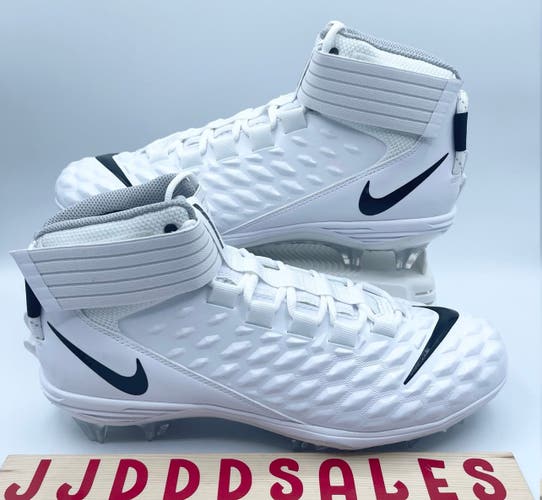 Nike Force Savage Pro 2 Mid White Football Cleats AH4000-100 Men’s Size 16 NEW