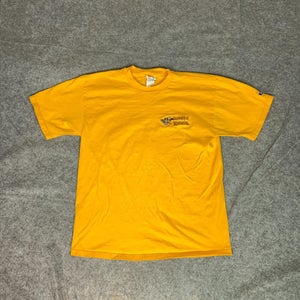 Minnesota Gophers Men Shirt Large Gold Tee T Embroidered Champion Sports College