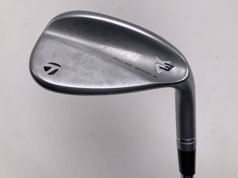 TaylorMade Milled Grind 3 Raw Chrome Gap Wedge 52* 9 DG S200 Tour Issue Stiff RH