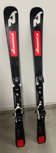 Kid's 2023 Nordica 120cm Racing Skis With Bindings