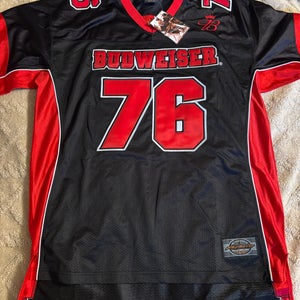 Vintage 90s Budweiser Football Jersey 76 Playmaker Mens Large