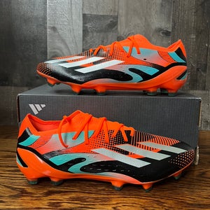 Adidas X Speedportal Messi.1 FG Soccer Cleats Orange Silver Mens Size 9.5 NO LID