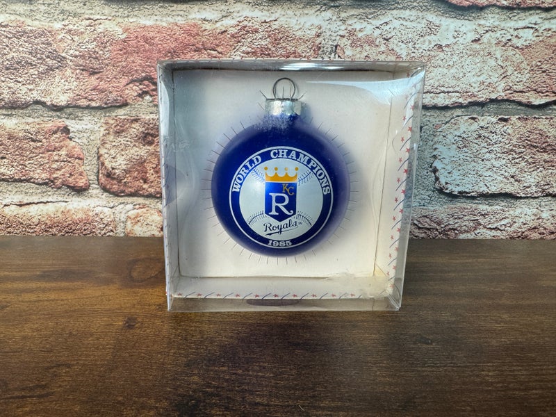 Kansas City Royals MLB BASEBALL 1985 WORLD SERIES CHAMPIONS Christmas Ornament!
