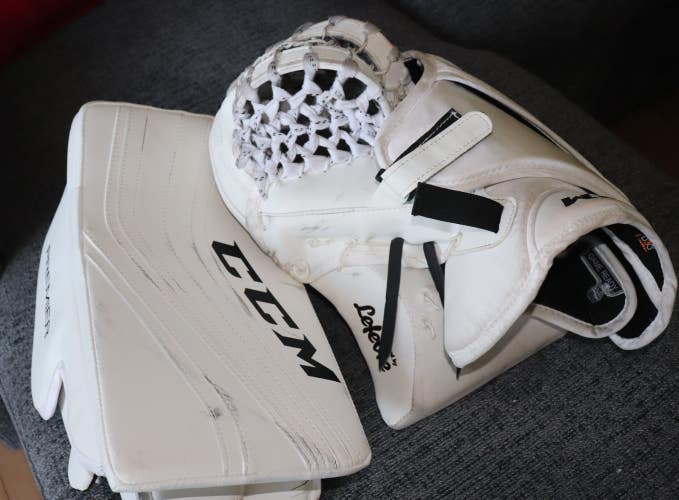 Full Right CCM Premier II Glove & CCM Premier Blocker