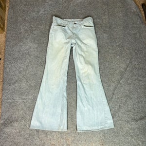 Vtg Levis Mens Jeans 30x30 Blue Denim Pant Bell Bottom Orange Tab 70s Flare