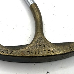 Positive Putter C-1 Brass Head Golf Club RH 34" Rare Golf Putter C1 Offset