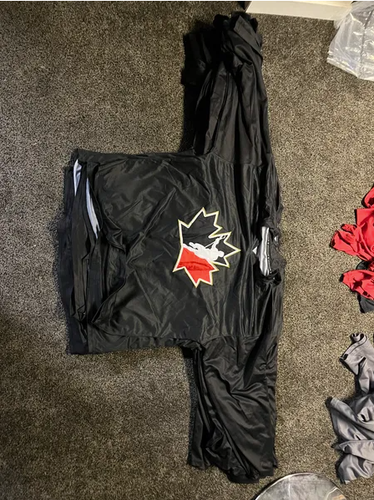 Used Adult Large Black Box Lacrosse Practice Jersey