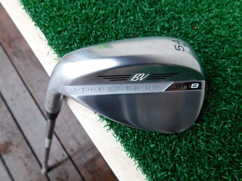 Titleist Vokey SM8 Tour Chrome 54.10S Sand Wedge w/ Wedge Flex Shaft