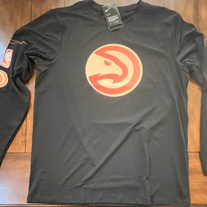 Atlanta Hawks City Edition Long Sleeve  Dri-Fit  Shirt XL NWT