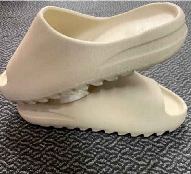 adidas gazelle silver green womens Yeezy Slide Bone (Restock)