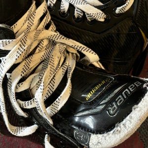 Used Bauer Supreme 2S Pro Hockey Goalie Skates Regular Width Pro Stock Size 3.5