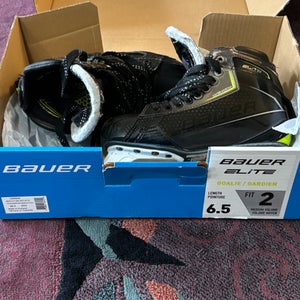 Used Bauer Elite Hockey Goalie Skates Regular Width 6.5