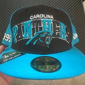 New Carolina Panthers NFL New Era Flat Brim Fitted Cap