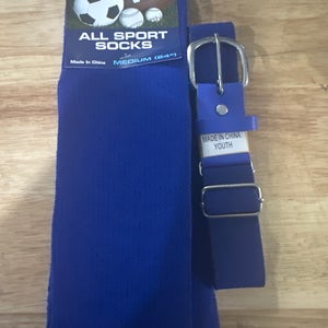 Baseball belt And Sock Combo