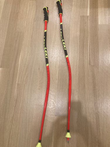 Used 44in (110cm) Leki Racing World Cup Lite GS Ski Poles