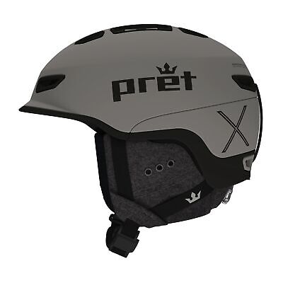 New Pret Fury X Helmet; Primer Grey; Size: Large