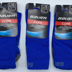 NEW Bauer Training Socks, Large, 3-Pack