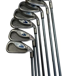 Used Men's Callaway Right Handed Iron Set Regular Flex 7 Pieces Steel Shaft