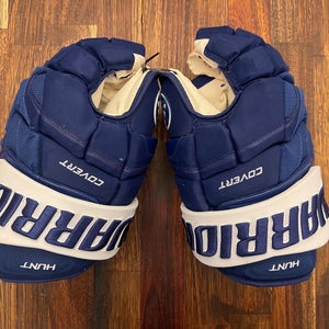 Warrior Covert QRE pro stock gloves - Drden Hunt - Toronto Maple Leafs-  14"