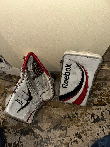 Reebok Senior goalie glove & blocker