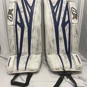 Used 2018 Brian's  GNETiK 8.0 Goalie Leg Pads 31" + 1"