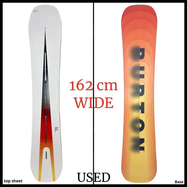 2321 Burton Custom Flying V Mens Snowboard 162 WIDE 2024